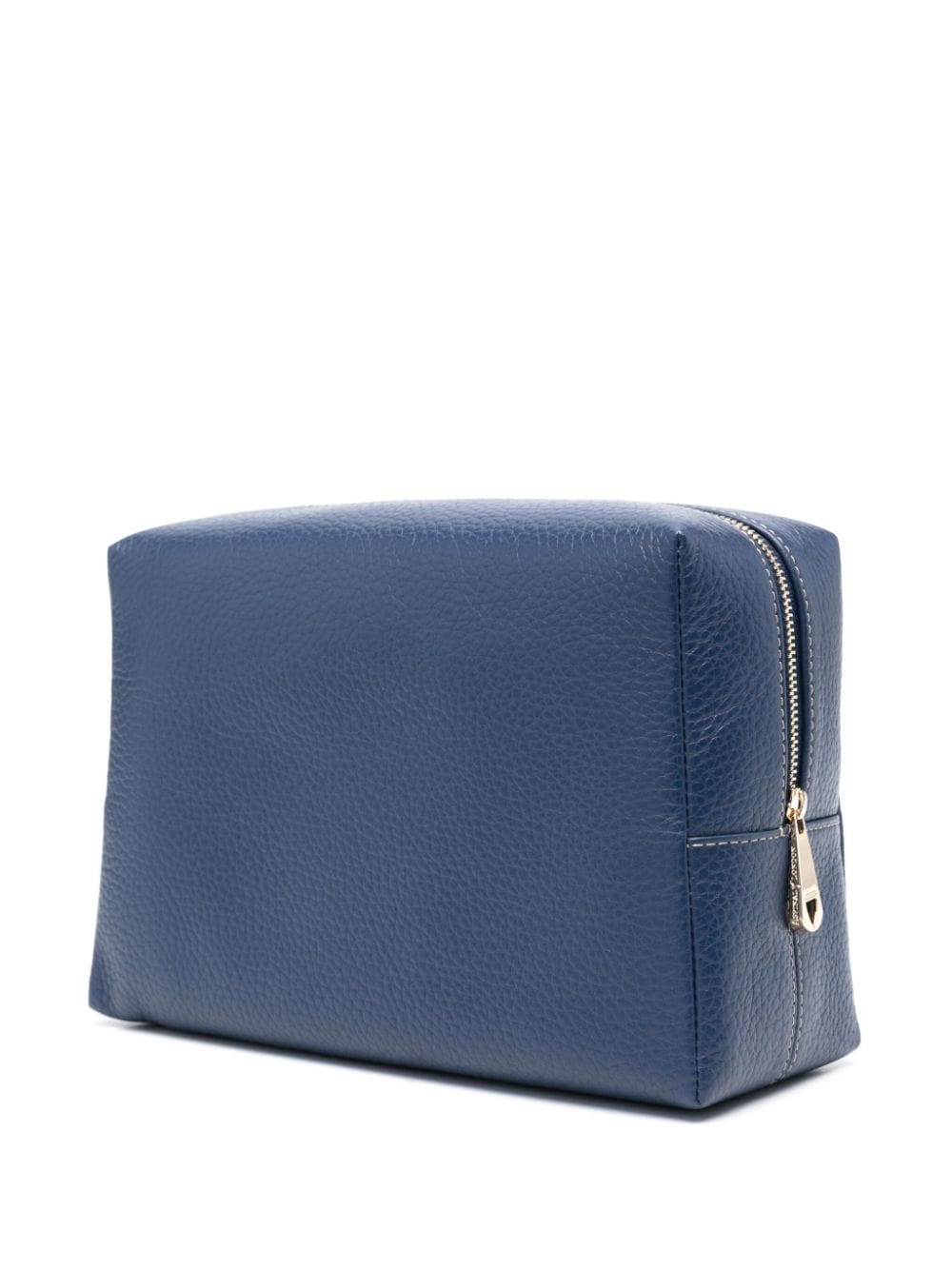 Shop Aspinal Of London Medium London Leather Make Up Bag In Blue