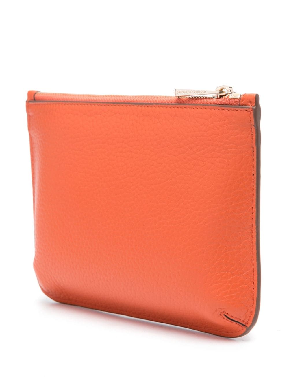 Aspinal Of London Ella leren make-up tas Oranje