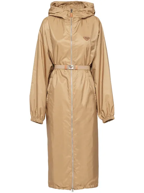 Prada Re-Nylon hooded raincoat