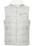 Eleventy layered-detail padded gilet - Grey
