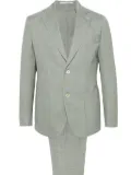 Eleventy single-breasted wool-blend suit - Green