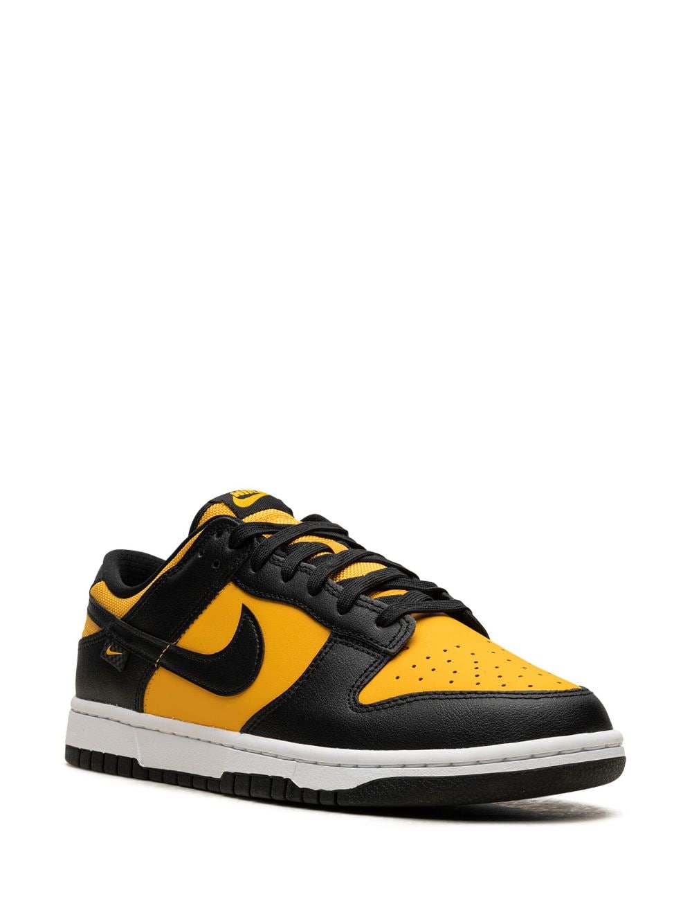 Shop Nike Dunk Low "black/university Gold" Sneakers In Yellow