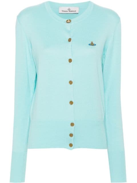 Vivienne Westwood Orb-embroidered cotton cardigan