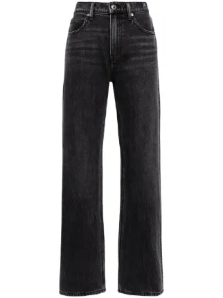 alexanderwang ストレートレッグデニムパンツ　ブラック　25 Alexander Wang EZ ストレートジーンズ | ブラック | FARFETCH JP