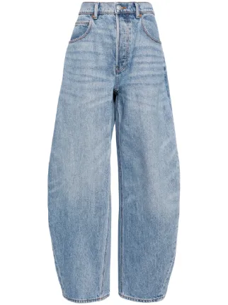 Alexander Wang ラウンド ワイドジーンズ | ブルー | FARFETCH JP