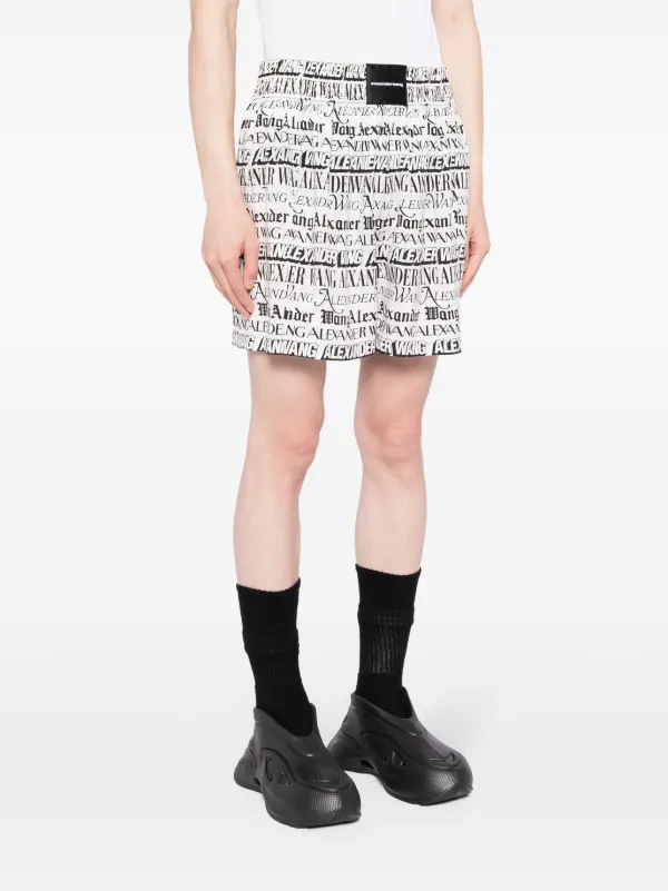 alexanderwang プリントショートパンツ Alexander Wang プリント ショートパンツ | ホワイト | FARFETCH JP