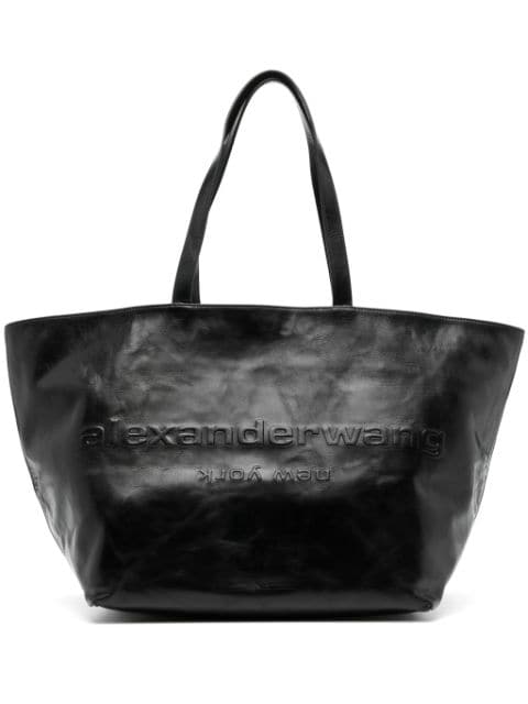 Alexander Wang Punch logo-embossed leather tote bag