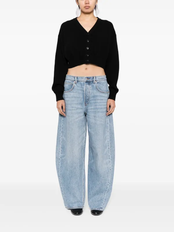 alexanderwang クロップドカーディガン alexanderwang アレキサンダーワング スーパーファインメリノ