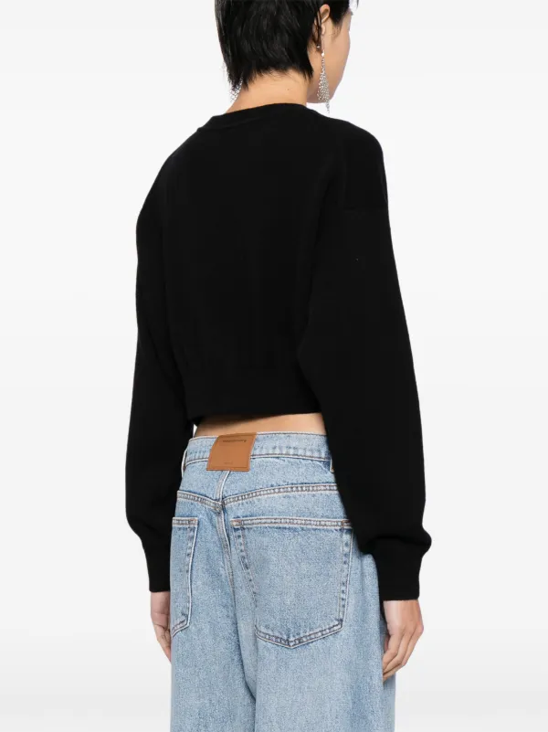 alexanderwang クロップドカーディガン Alexander Wang クロップド カーディガン | ブラック | FARFETCH JP
