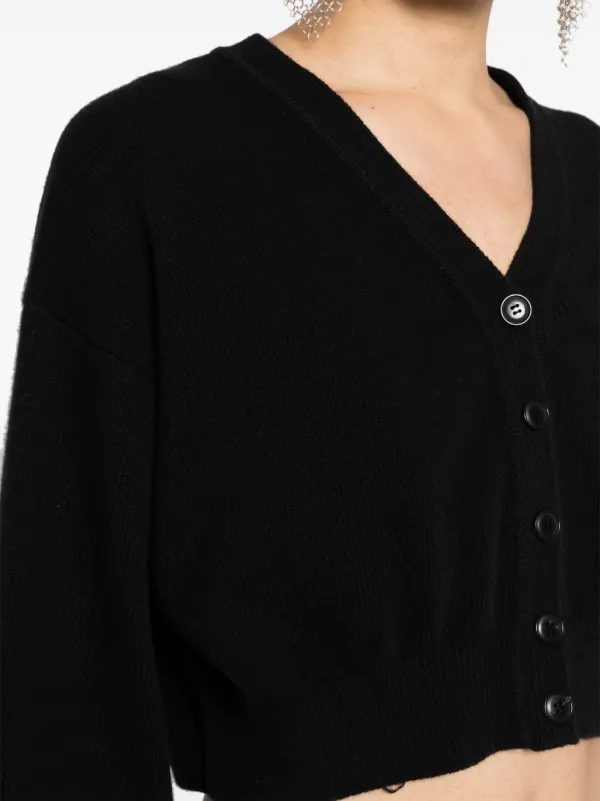 alexanderwang クロップドカーディガン Alexander Wang クロップド カーディガン | ブラック | FARFETCH JP