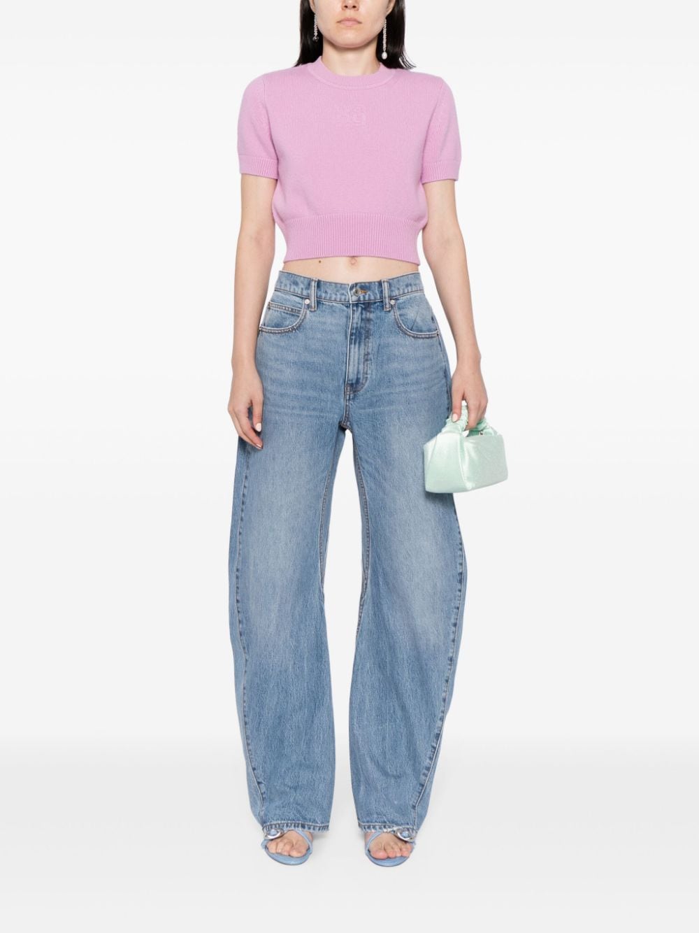 Image 2 of Alexander Wang twisted straight-leg jeans