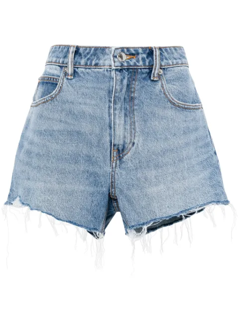 Alexander Wang Bite logo-embosed denim shorts