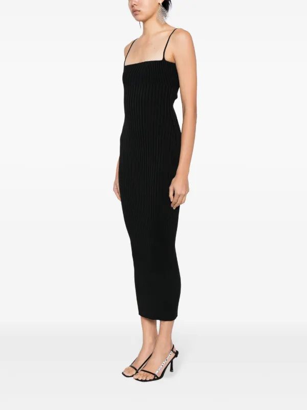alexander wang rib knit dress alexanderwang.t Layered Mini Dress Black/White M