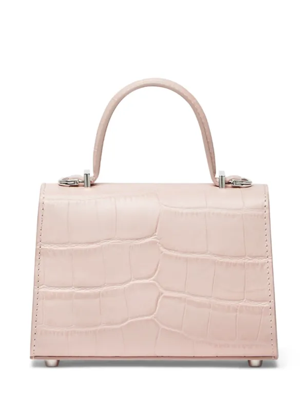 Versace★素敵！Top Handle Leather Pink Small Shoulder Bag Versace Small La Medusa top-handle Bag | Pink | FARFETCH