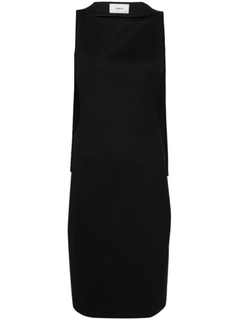 Coperni cape midi dress