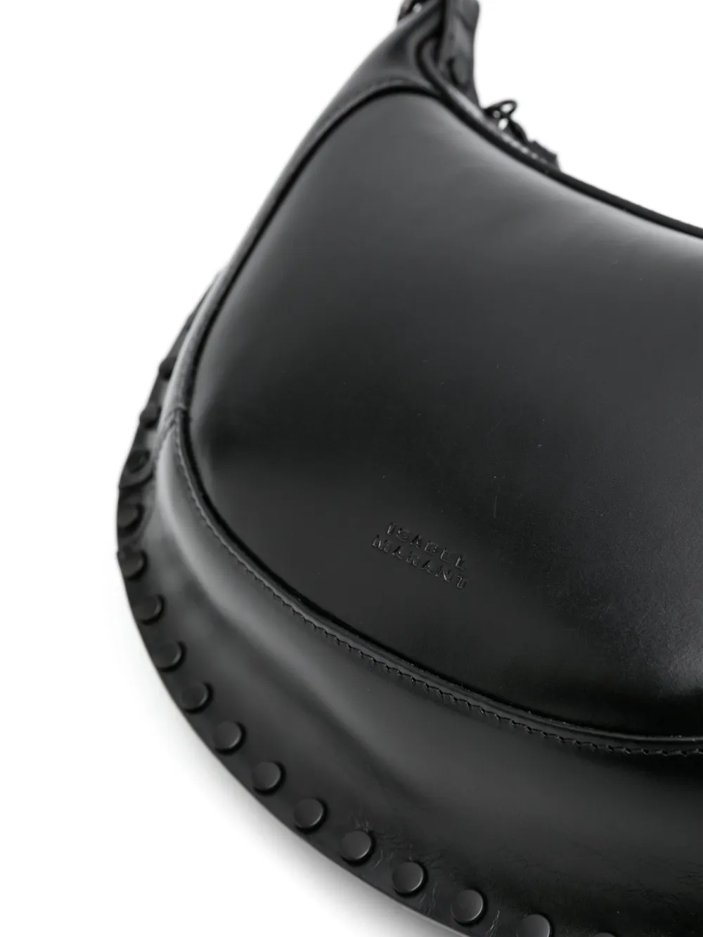 ISABEL MARANT Oskan Moon leren schoudertas Zwart