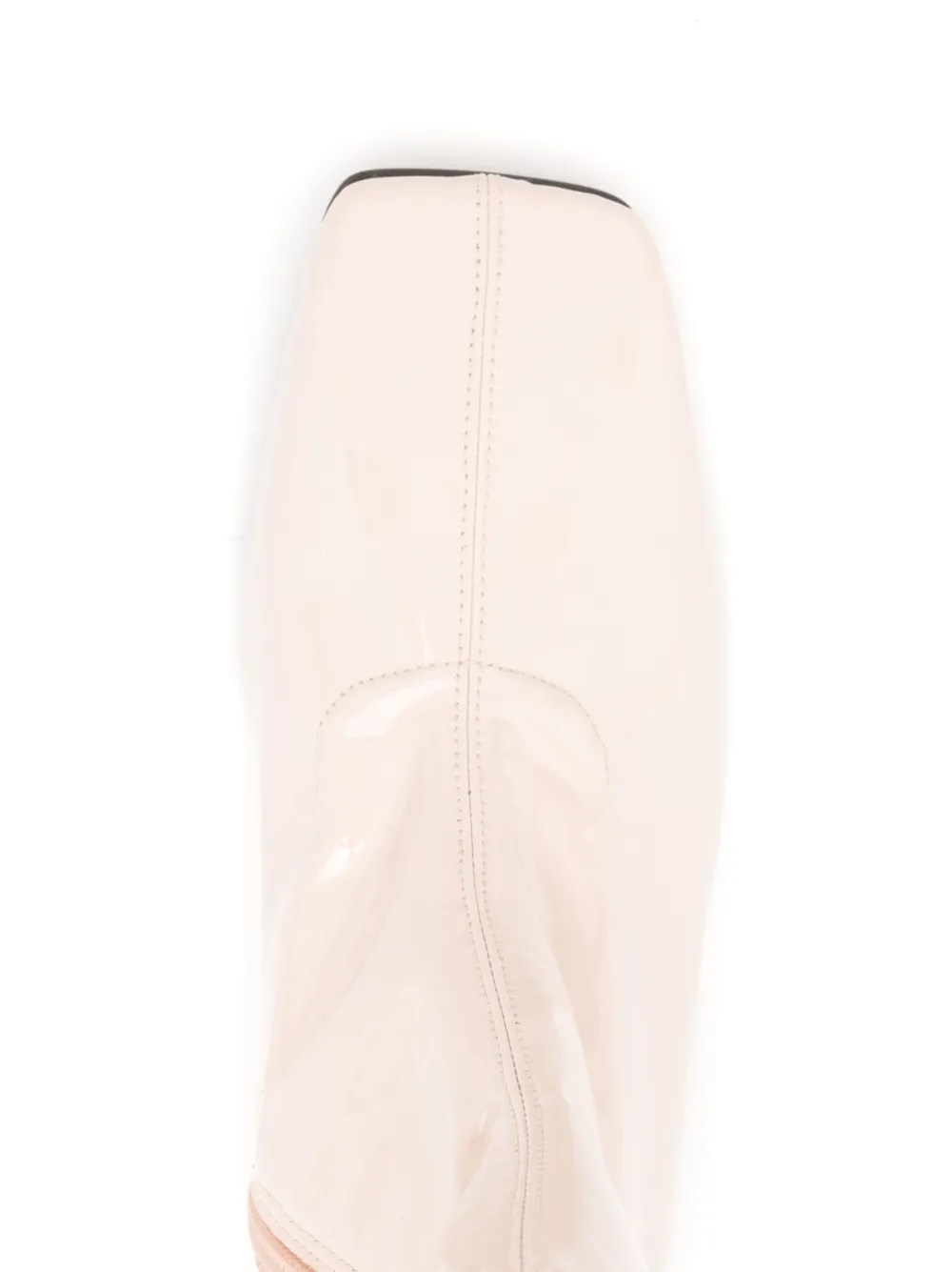 Sarah Chofakian Martine 50mm leren laarzen Wit