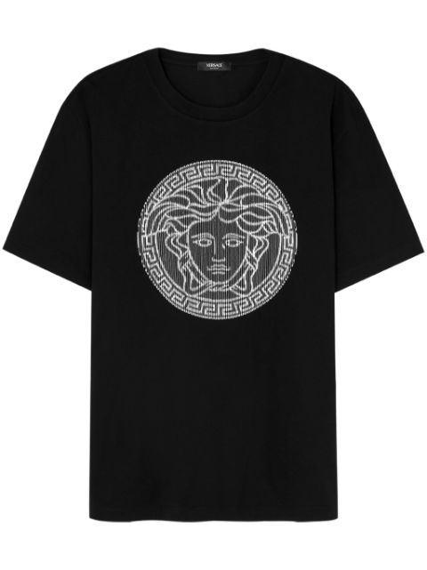Versace Medusa Sliced embroidered T-shirt