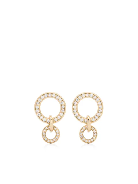 Spinelli Kilcollin aretes  Canis YG en oro amarillo de 18kt con diamantes