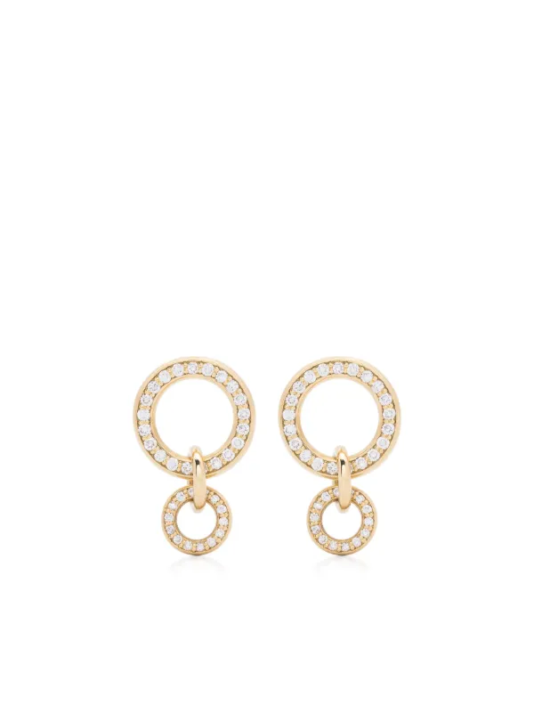 Spinelli Kilcollin 18kt Yellow Gold Canis YG Diamond Hoop Earrings