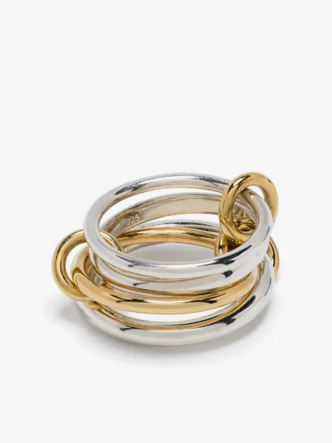 Spinelli Kilcollin 18kt yellow gold and sterling silver Hyacinth rings