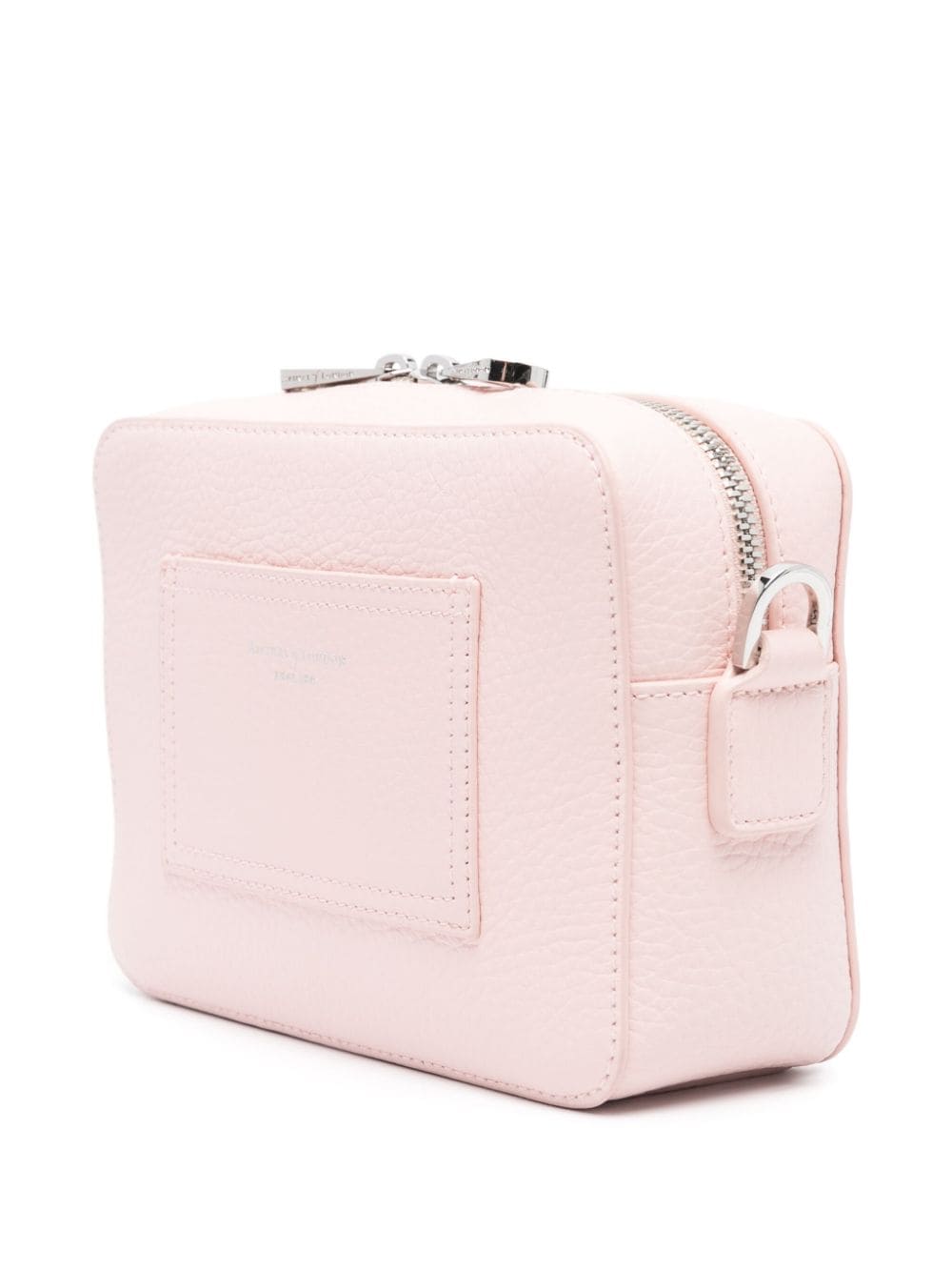Shop Aspinal Of London Camera Leather Cross Body Bag In Pink
