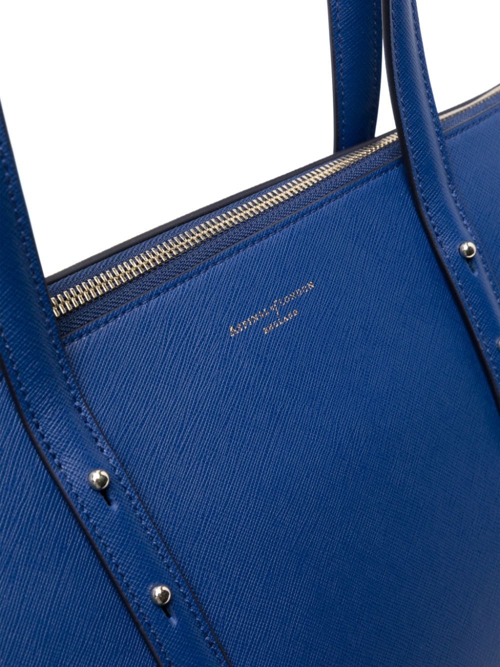 Shop Aspinal Of London Regent Tote Bag In Blue