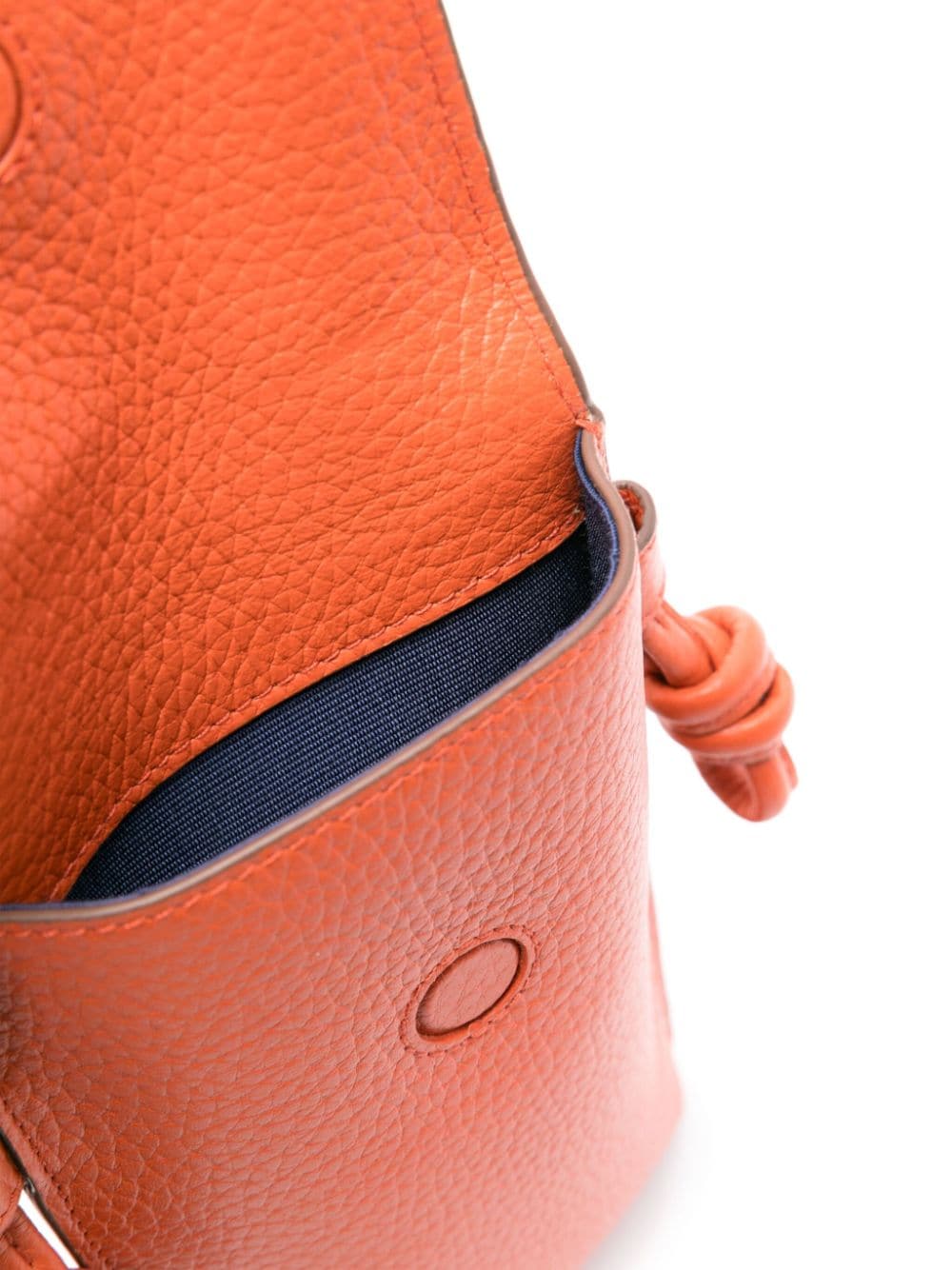 Shop Aspinal Of London Ella Leather Crossbody Bag In Orange