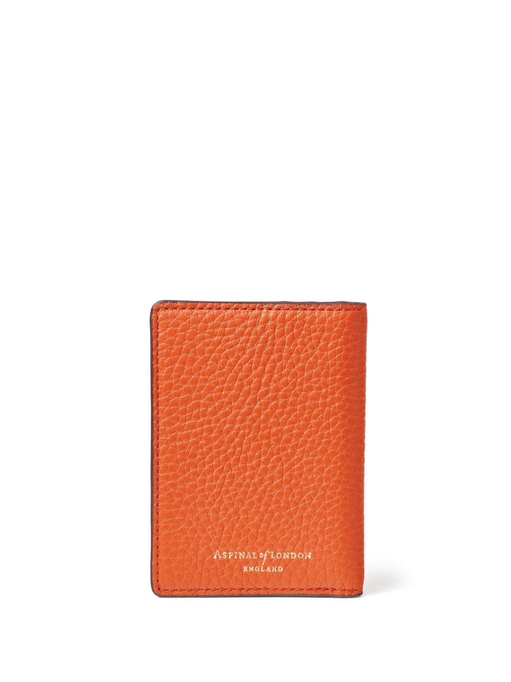 Aspinal Of London grained-leather cardholder - Orange