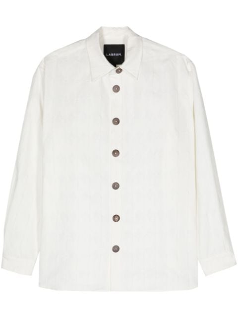 Labrum London monogram-jacquard button-up shirt 