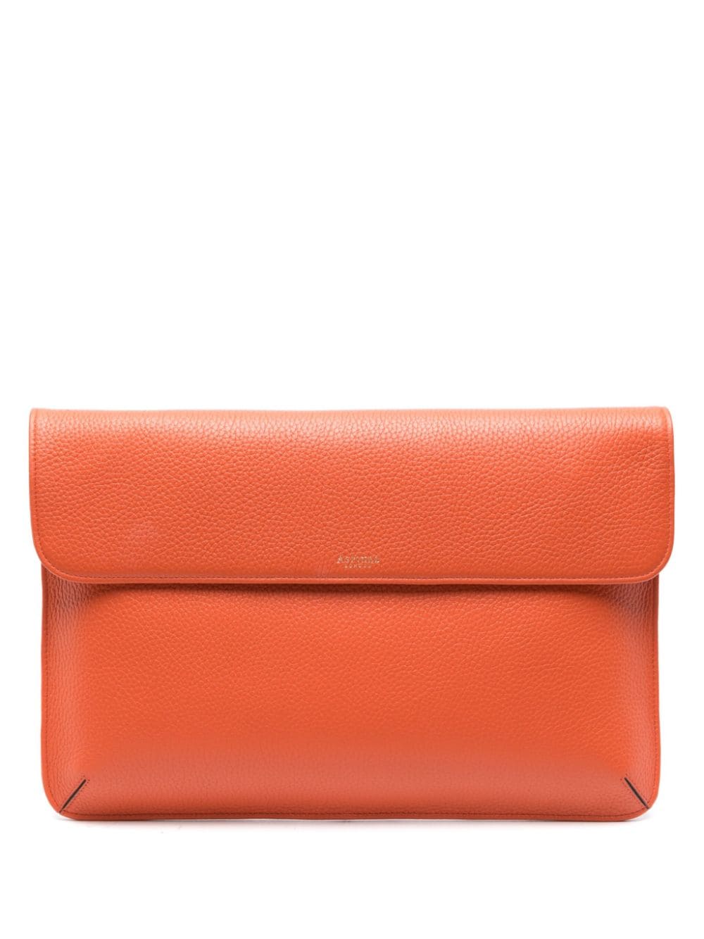 Aspinal Of London Leather Laptop Bag 25cm X 38cm In Orange