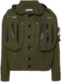 JUNTAE KIM multi-pocket hooded jacket - Green