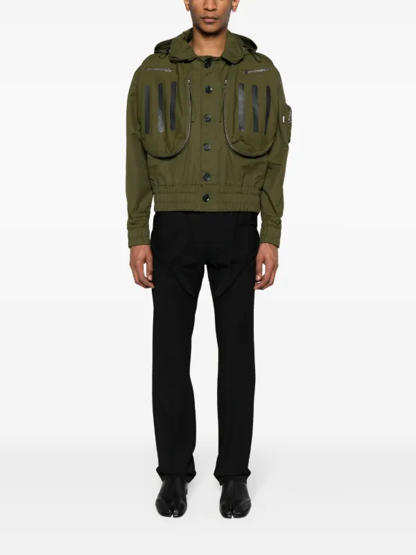 JUNTAE KIM multi-pocket Hooded Jacket | Green | FARFETCH