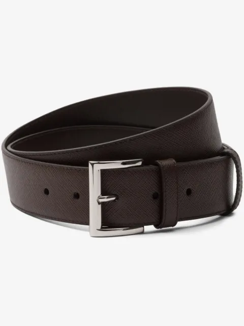 Prada cinturón con logo triangular