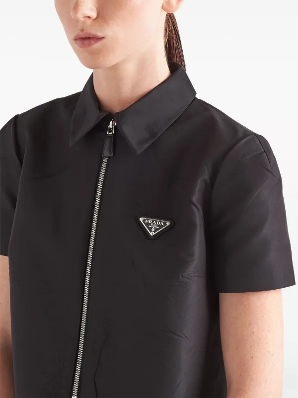 Prada トライアングルロゴ ミニドレス | ブラック | FARFETCH JP