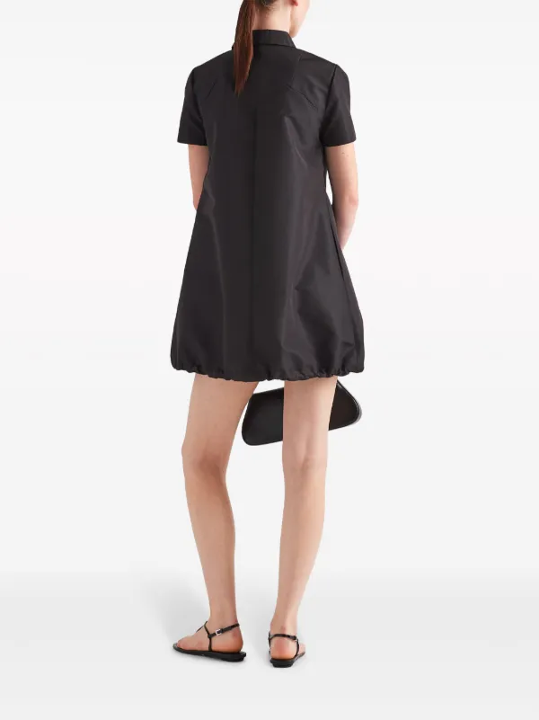 トライアングルロゴプレート Re-Nylon ミニドレス Prada トライアングルロゴ ミニドレス | ブラック | FARFETCH JP