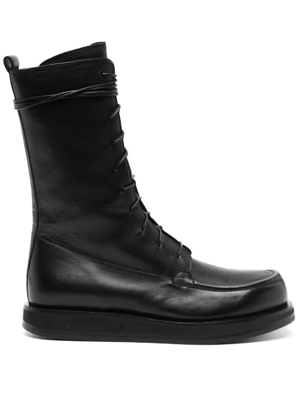 The row store white combat boots