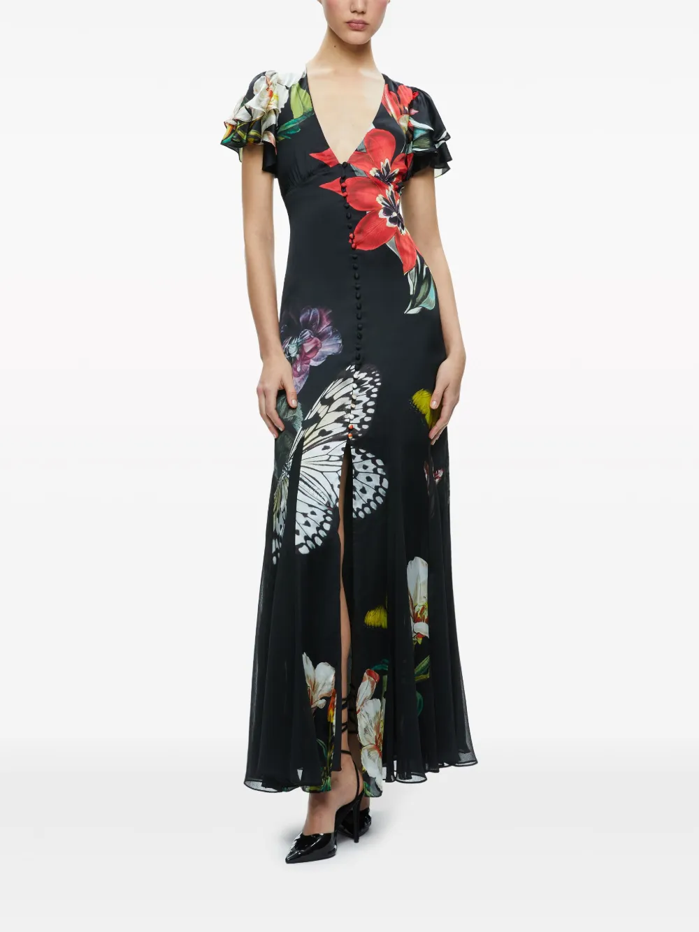 Marilynn Maxi Dress In Black | Alice + Olivia