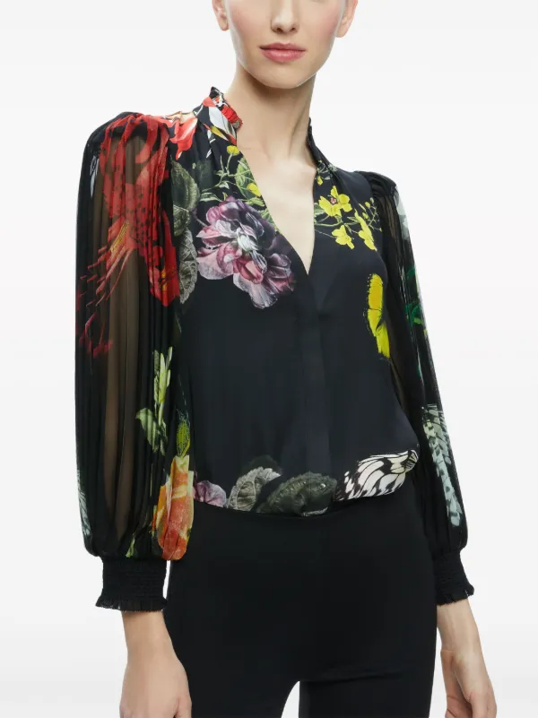 Alice + Olivia Ilan floral-print Blouse - Farfetch