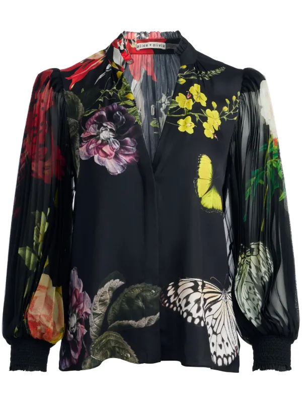 Alice + Olivia Ilan floral-print Blouse - Farfetch