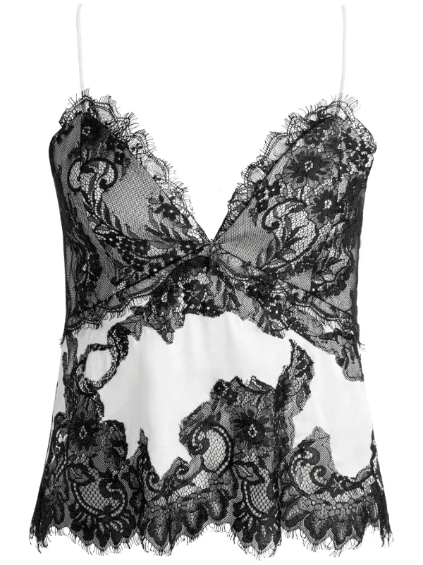 Alice + Olivia Katja Lace Slip Top - Farfetch