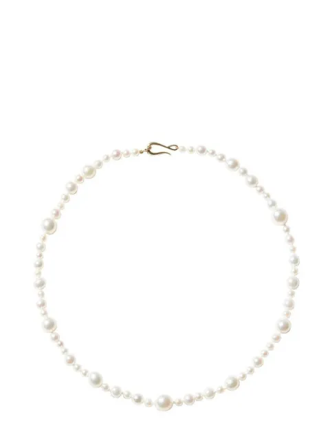 Mizuki 14kt yellow gold Bubble pearl necklace