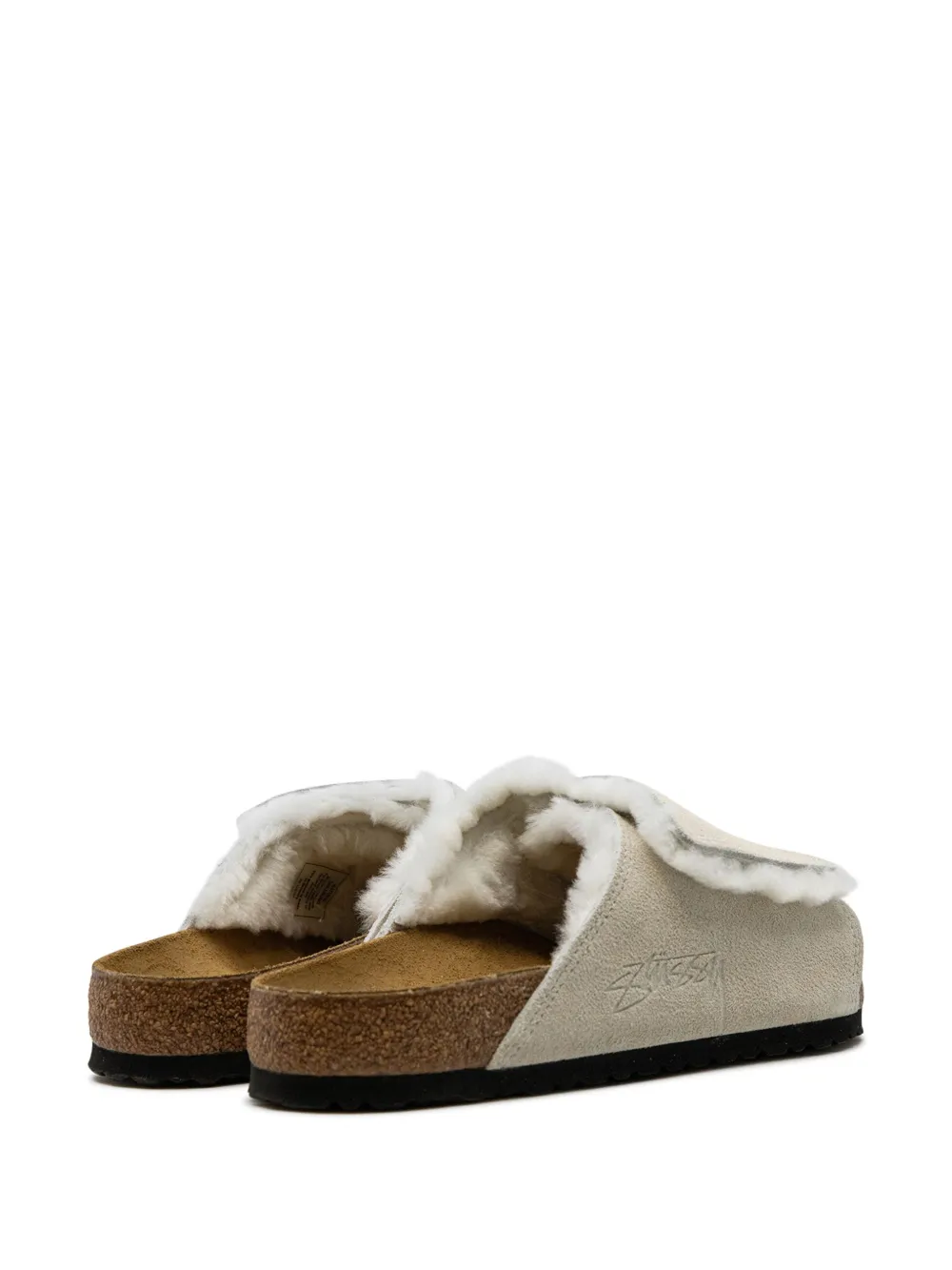 ★大人気★Stussy × BIRKENSTOCK Solana Stüssy & Birkenstock Solana Shearling Slide – Bone