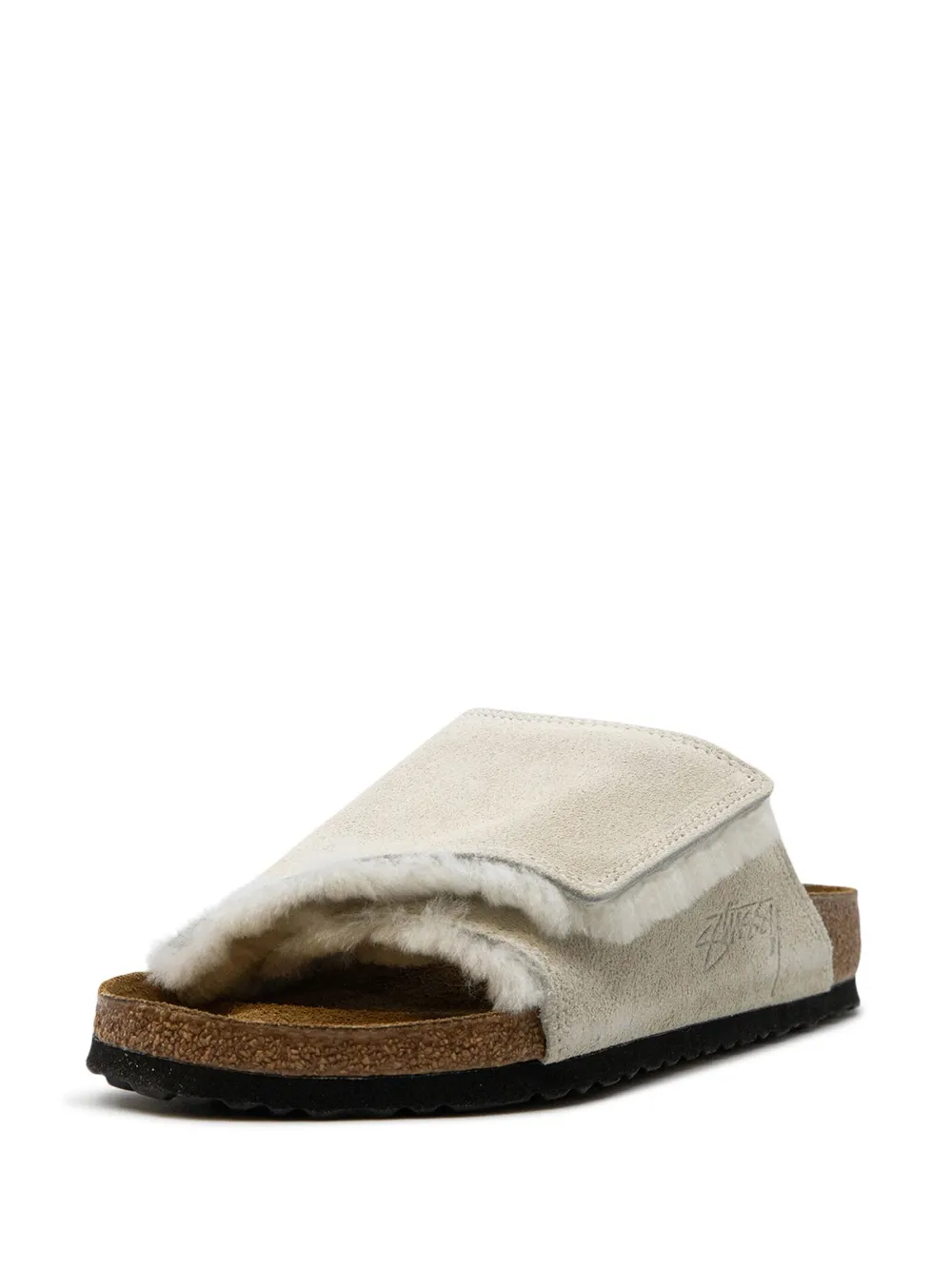 Birkenstock Stüssy Solana Suede Slides | Neutrals | FARFETCH