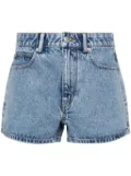 Alexander Wang Shorty embellished denim shorts - Blue