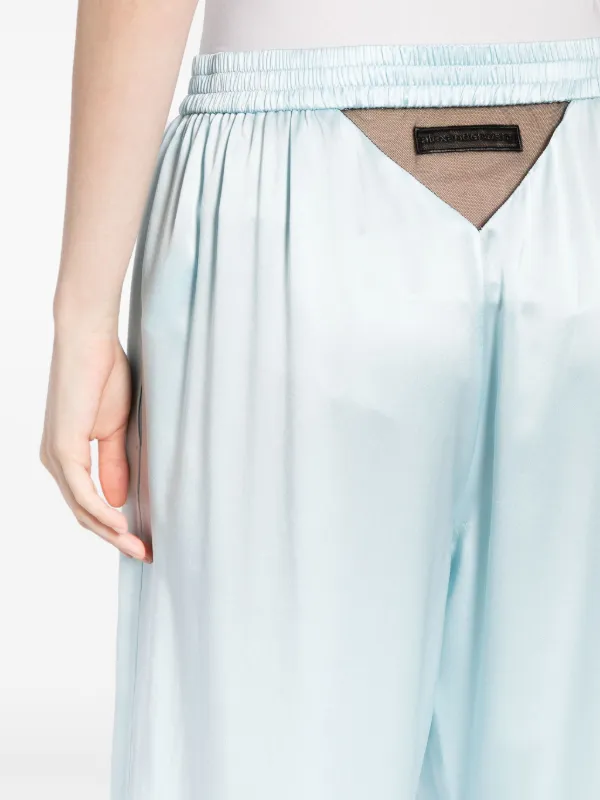 Alexander Wang Logo Cutout Boxer Trousers | Blue | FARFETCH