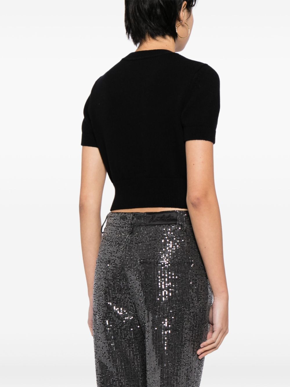 Alexander Wang logo-embossed knitted top Women