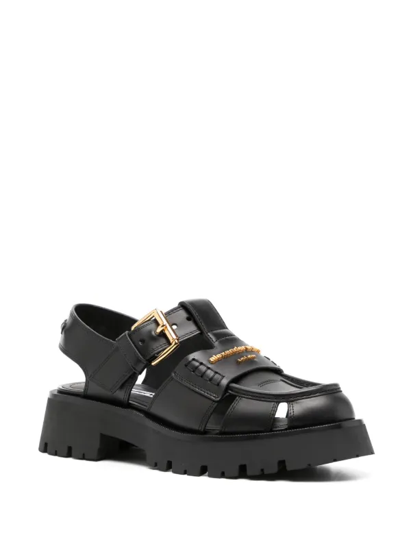 Alexander Wang Carter レザー ケージサンダル | ブラック