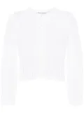 Alexander Wang open-knit cropped cardigan - White