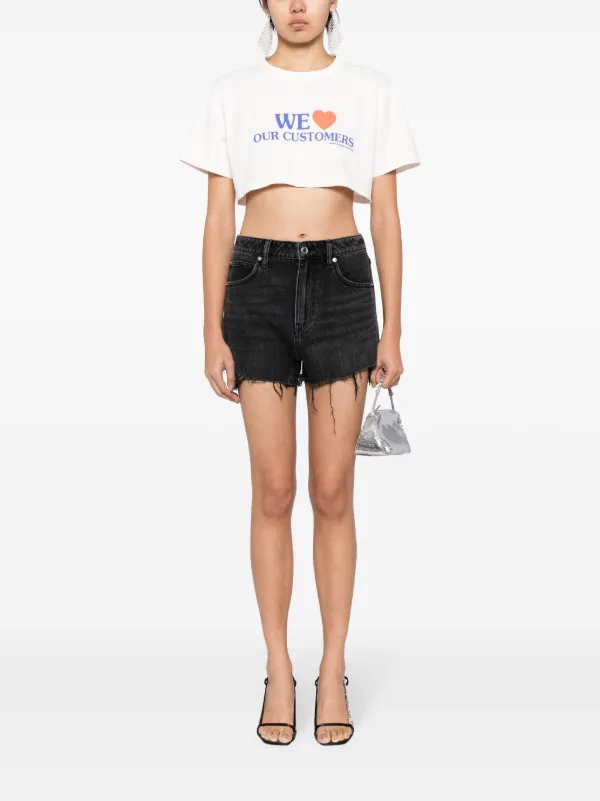 Alexander Wang Bite デニムショートパンツ | ブラック